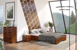 Łóżko sosnowe Spectrum Maxi &Long ze skrzynką 145,5x228