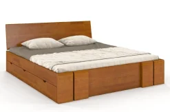 Łóżko sosnowe Vestre Maxi &z 4 szufladami 120x220