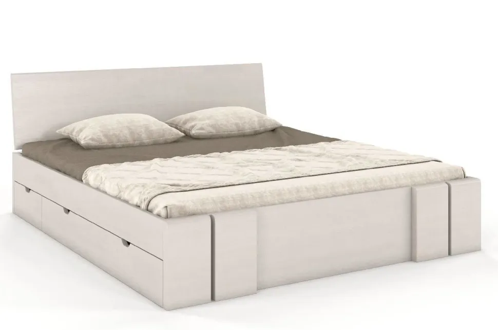 Łóżko sosnowe Vestre Maxi & z 4 szufladami 200x220