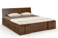 Łóżko sosnowe Vestre Maxi &z 4 szufladami 180x220