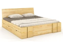 Łóżko sosnowe Vestre Maxi &z 4 szufladami 180x220