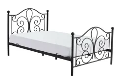 Łóżko Tala 120 cm metalowe czarny