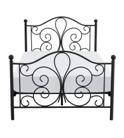 Łóżko Tala 120 cm metalowe czarny