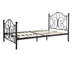 Łóżko Tala 120 cm metalowe czarny