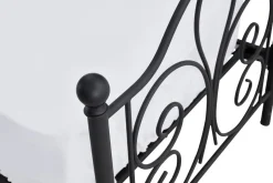 Łóżko Tala 120 cm metalowe czarny