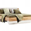 Łóżko Tissa z zagłówkiem 160x200cm dąb  craft