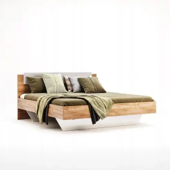 Łóżko Tissa z zagłówkiem 160x200cm dąb  craft