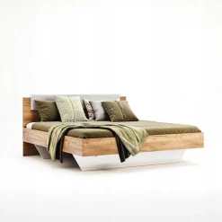 Łóżko Tissa z zagłówkiem 180x200cm dąb craft
