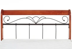 Łóżko Vera 90 cm czereśnia ant./czarny