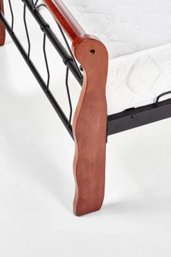 Łóżko Vera 90 cm czereśnia ant./czarny