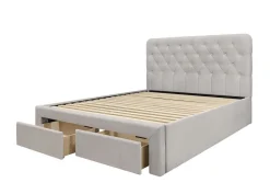 Łóżko Vesey Velvet 160 beżowy