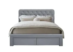 Łóżko Vesey Velvet 160 popielaty