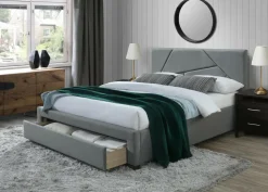 Łóżko Victory 160 cm z szufladami popielaty