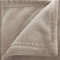 Koc Flanelowy beżowy 125x150cm