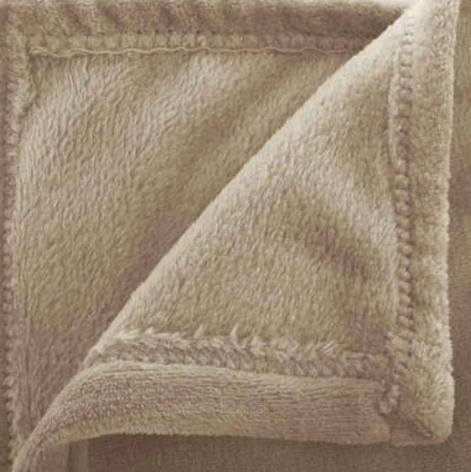 Koc Flanelowy beżowy 180x230cm