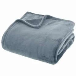 Koc Flanelowy błękitny 180x230cm