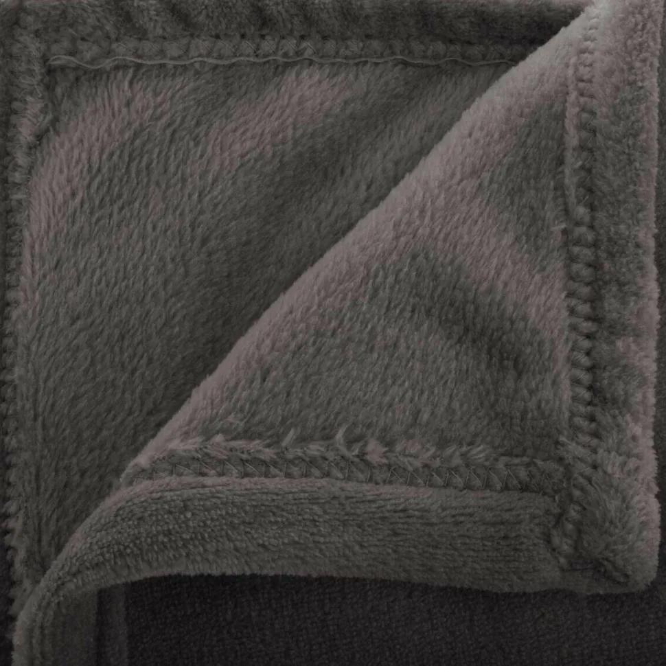 Koc Flanelowy grafitowy 180x230cm