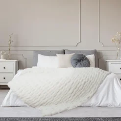 Koc Furry Luxury biały