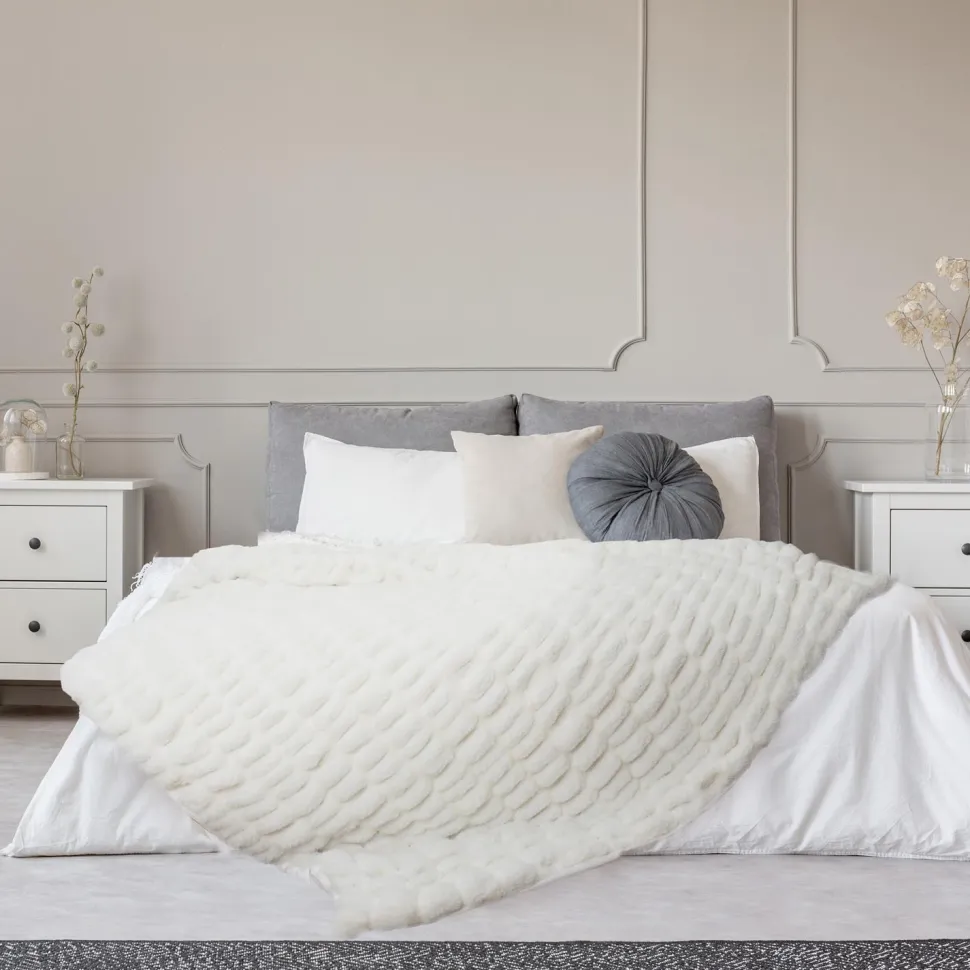 Koc Furry Luxury biały