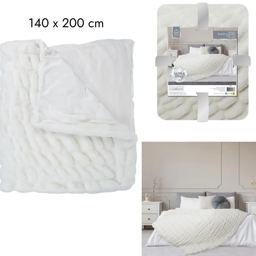 Koc Furry Luxury biały