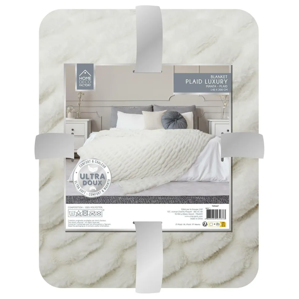 Koc Furry Luxury biały