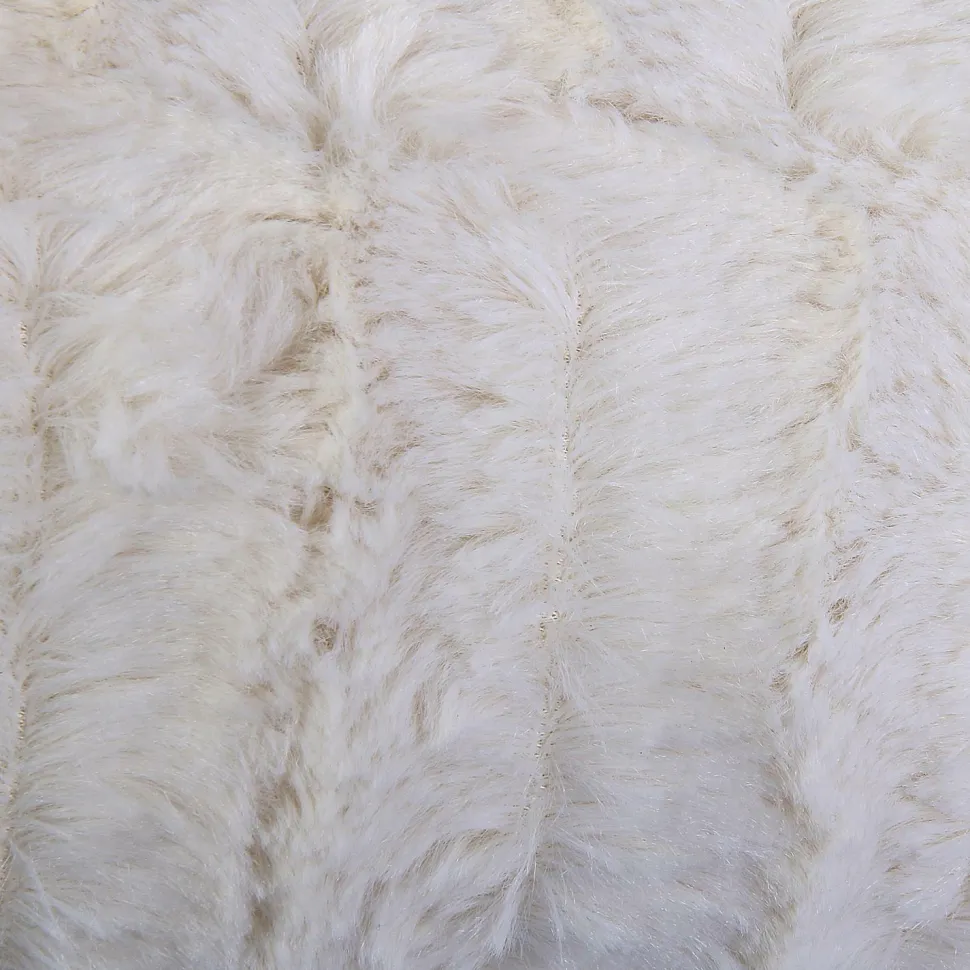 Koc Furry 120x150cm biały z uchwytem