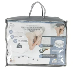 Koc obciążeniowy Furry 150x200cm biały