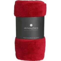 Koc Pled mikrofibra 125x150cm czerwony