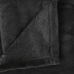 Koc Pled mikrofibra 125x150cm szary       ciemny