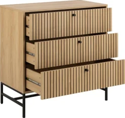 Komoda Albany 3 szuflady dąb naturalny