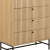 Komoda Albany 4 szuflady dąb naturalny