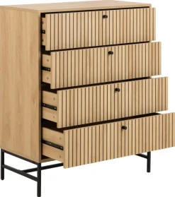 Komoda Albany 4 szuflady dąb naturalny