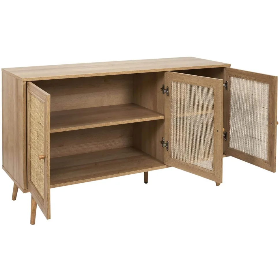 Komoda Bali trzydrzwiowa naturalna