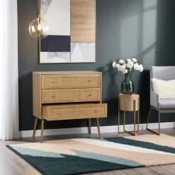 Komoda Ballo 3 szuflady naturalna