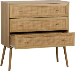 Komoda Ballo 3 szuflady naturalna