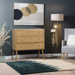 Komoda Ballo 3 szuflady naturalna
