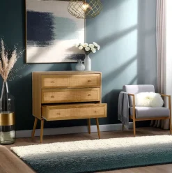 Komoda Ballo 3 szuflady naturalna