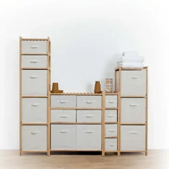 Komoda bambusowa Tidy z 6 pojemnikami