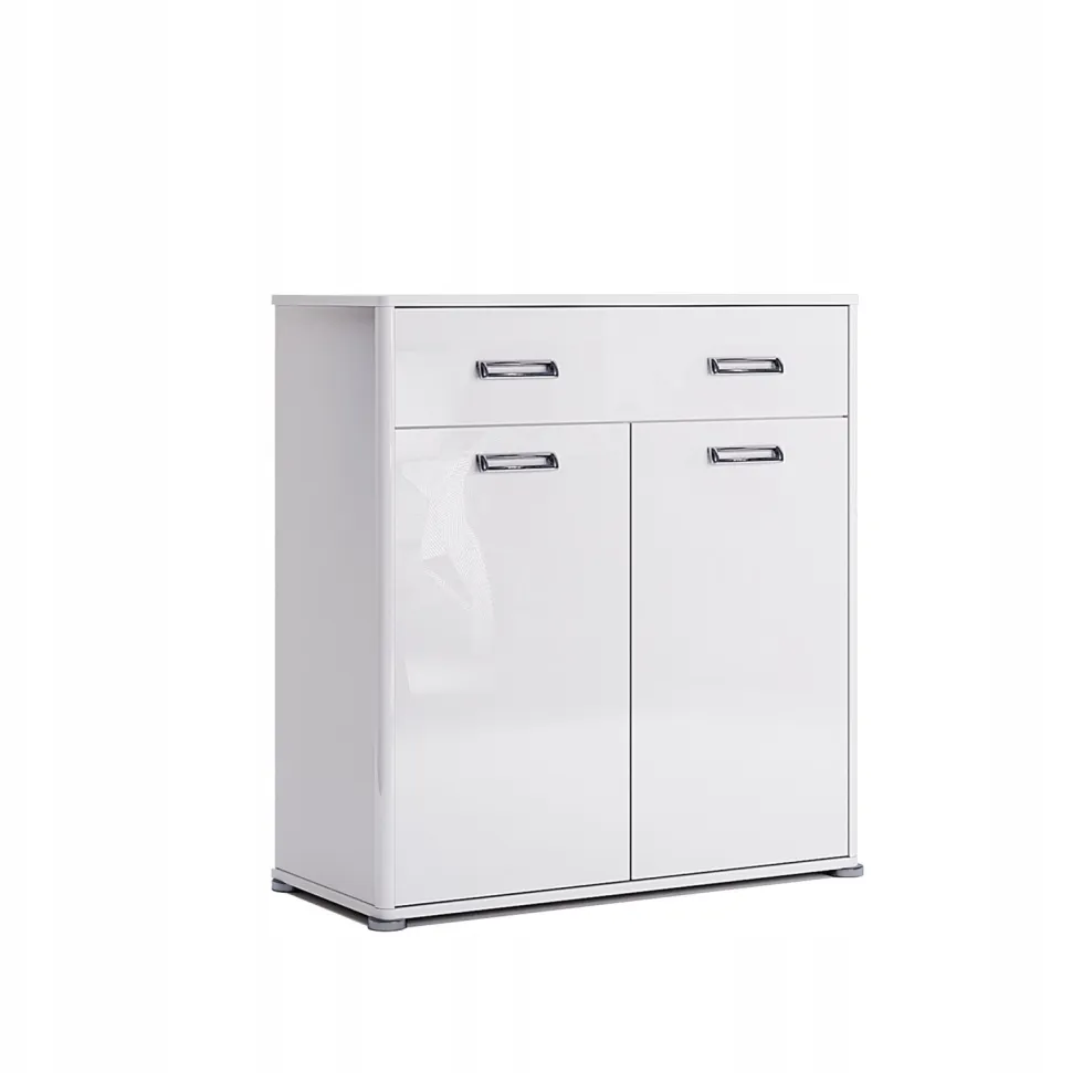 Komoda Bella biały połysk