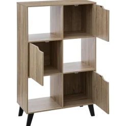 Komoda Ceda 3 półki + 3 szafki dąb