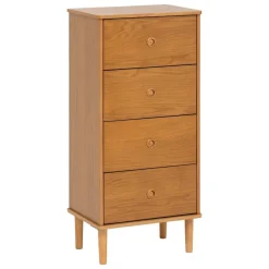 Komoda Charlie z 4 szufladami drewniana