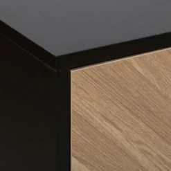 Komoda Chevrons 4 szuflady z efektem drewna