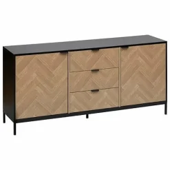 Komoda Chevrons z efektem drewna