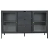 Komoda Dalby 3 szuflady, 2 drzwi czarna