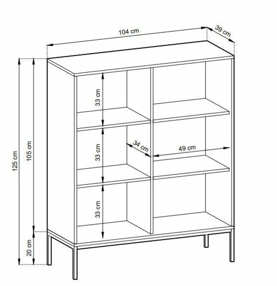 Komoda Delicious wysoka ryflowana zielona czarne nogi