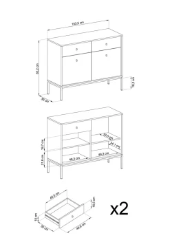Komoda Evora beżowa