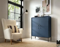 Komoda Evora wysoka granatowa