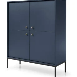 Komoda Evora wysoka granatowa