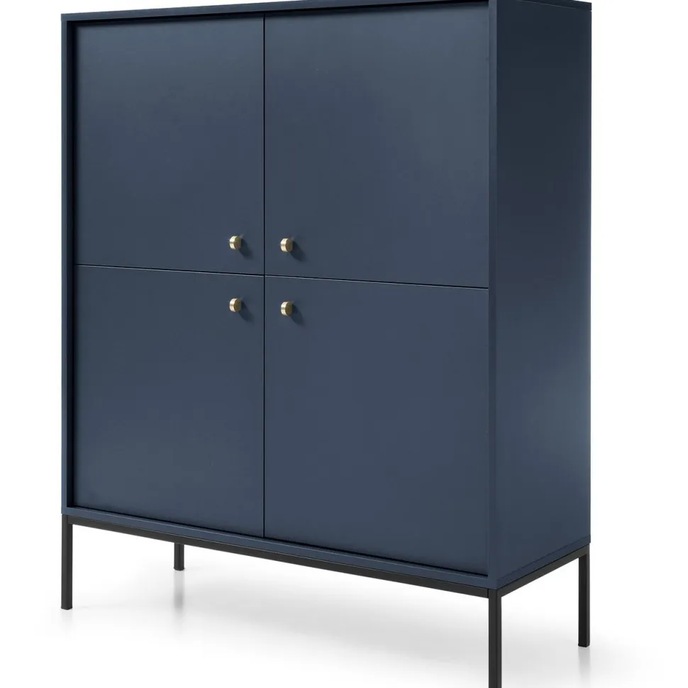 Komoda Evora wysoka granatowa