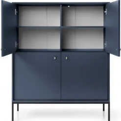 Komoda Evora wysoka granatowa